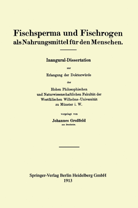 Fischsperma und Fischrogen als Nahrungsmittel für den Menschen