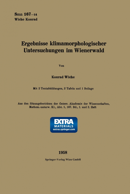 Ergebnisse klimamorphologischer Untersuchungen im Wienerwald