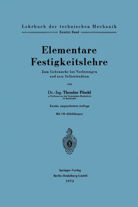 Elementare Festigkeitslehre