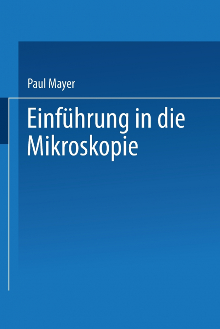 Einführung in die Mikroskopie
