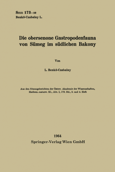 Die obersenone Gastropodenfauna von Sümeg im südlichen Bakony