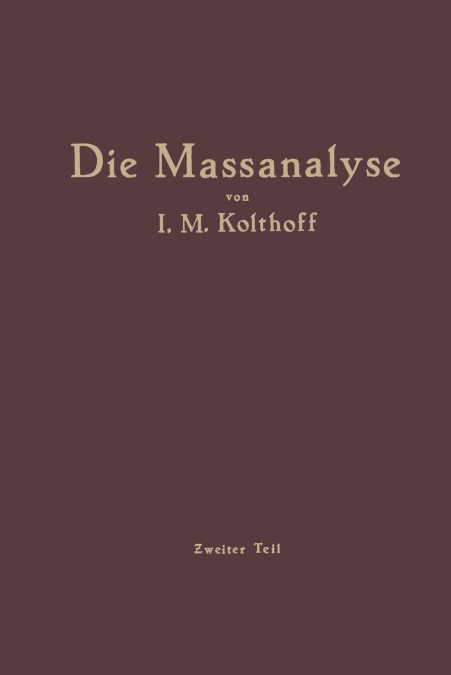 Die Massanalyse
