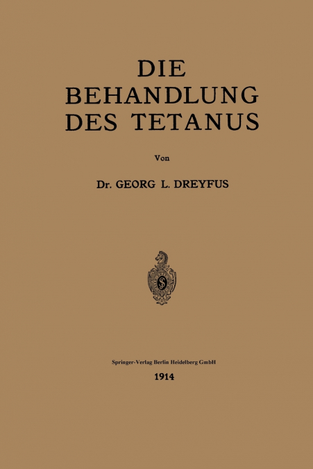 Die Behandlung Des Tetanus