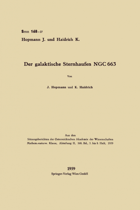 Der galaktische Sternhaufen NGC 663