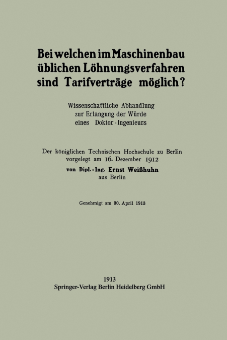 Bei Welchen Im Maschinenbau Ublichen Lohnungsverfahren Sind Tarifvertrage Moglich?