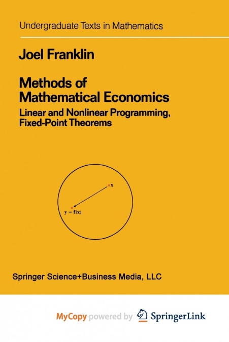 Methods of Mathematical Economics
