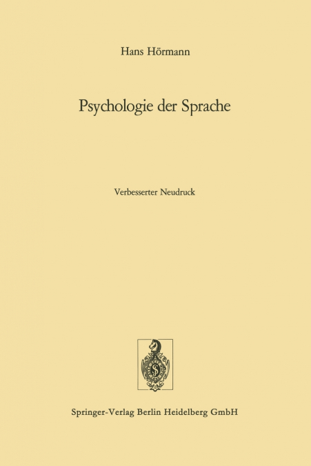Psychologie der Sprache