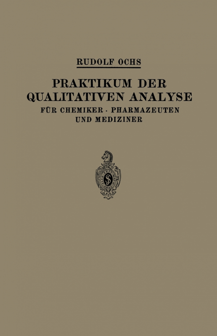 Praktikum der Qualitativen Analyse