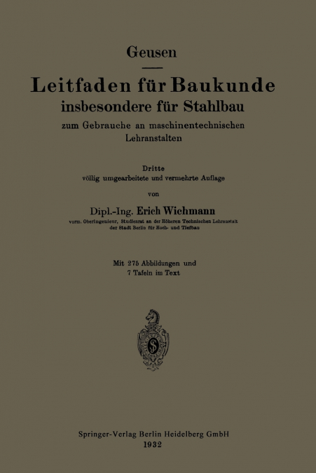 Leitfaden Fur Baukunde Insbesondere Fur Stahlbau