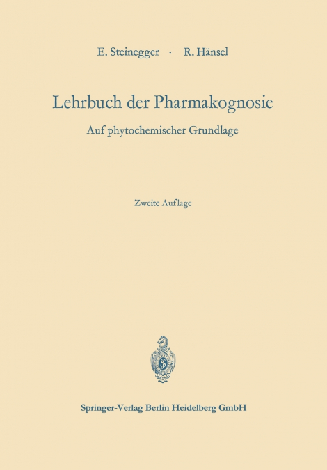 Lehrbuch der Pharmakognosie