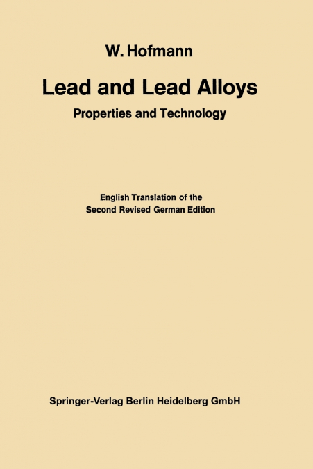 Lead and Lead Alloys
