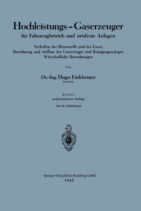 Hochleistungs-Gaserzeuger für Fahrzeugbetrieb und ortsfeste Anlagen