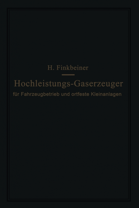 Hochleistungs-Gaserzeuger
