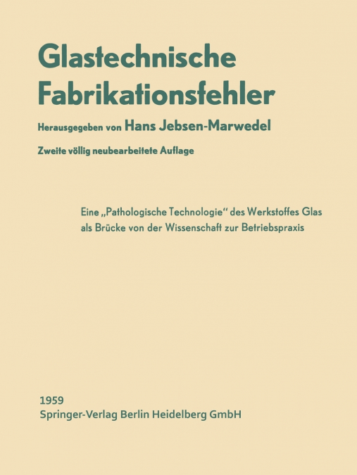 Glastechnische Fabrikationsfehler