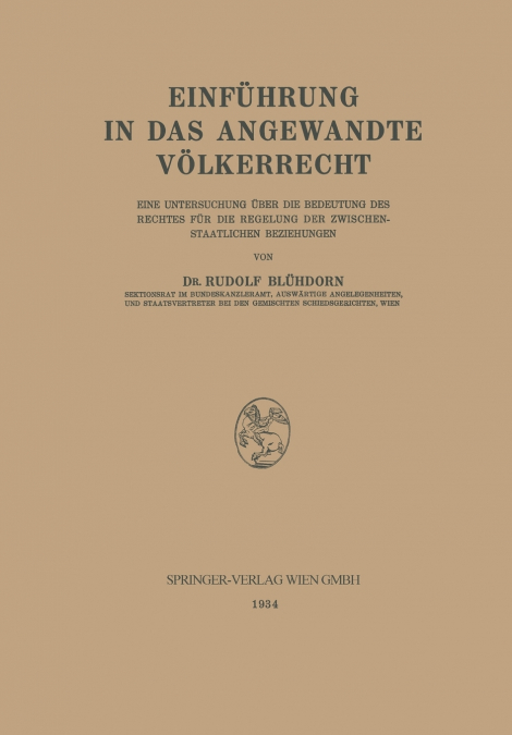 Einführung in das Angewandte Völkerrecht