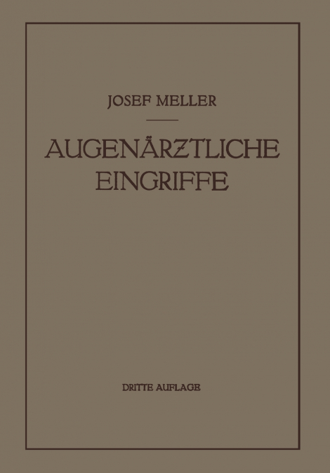 Augenarztliche Eingriffe