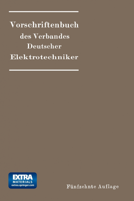 Vorschriftenbuch des Verbandes Deutscher Elektrotechniker