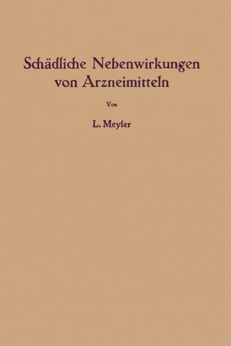 Schädliche Nebenwirkungen von Arzneimitteln