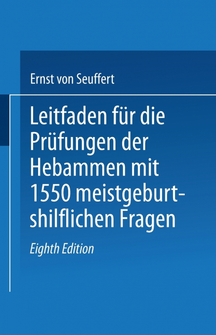 Leitfaden Fur Die Prufungen Der Hebammen