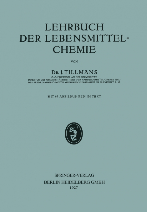 Lehrbuch Der Lebensmittel-Chemie