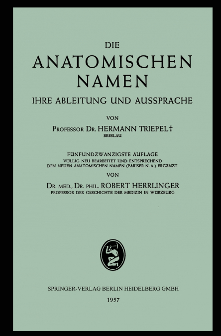 Die Anatomischen Namen