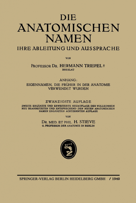 Die Anatomischen Namen