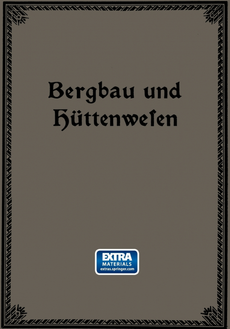 Bergbau Und Huttenwesen