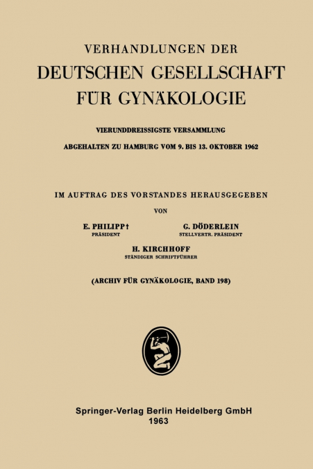 Vierunddreissigste Versammlung Abgehalten zu Hamburg vom 9. bis 13. Oktober 1962
