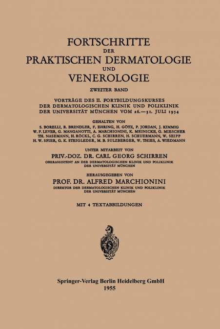 Fortschritte der Praktischen Dermatologie und Venerologie