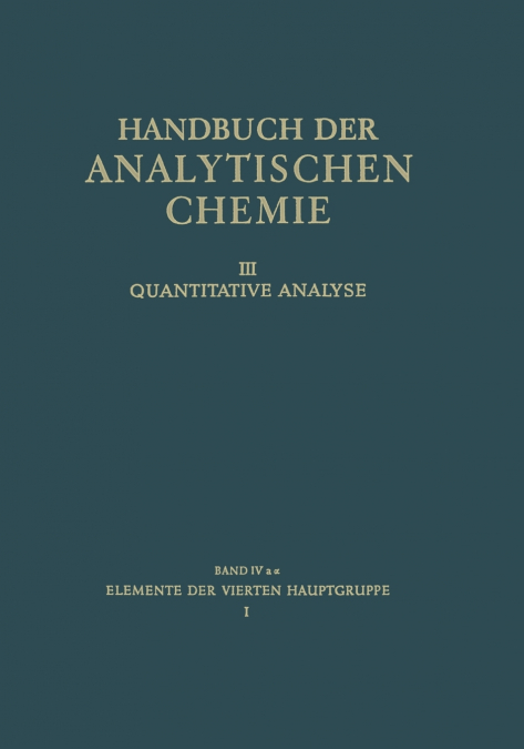 Elemente Der Vierten Hauptgruppe