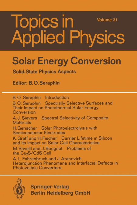 Solar Energy Conversion
