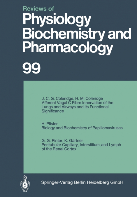Reviews of Physiology, Biochemistry and Pharmacology