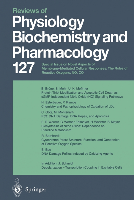 Reviews of Physiology, Biochemistry and Pharmacology