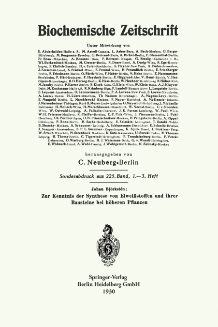 Zur Kenntnis Der Synthese Von Eiweissstoffen Und Ihrer Bausteine Bei Hoheren Pflanzen