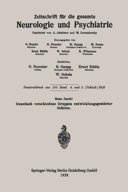 Genetisch Verschiedene Gruppen Entwicklungsgestorter Gehirne