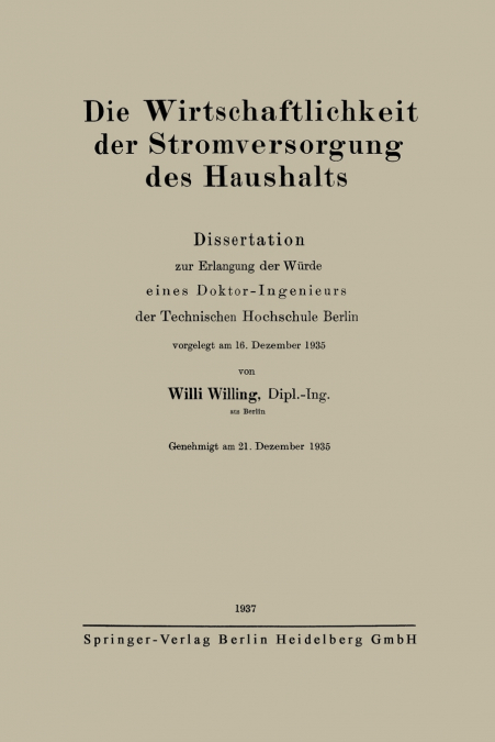 Die Wirtschaftlichkeit Der Stromversorgung Des Haushalts