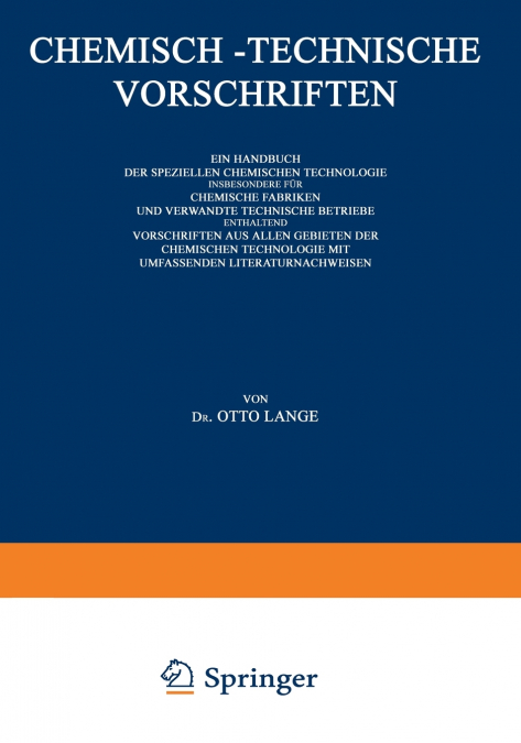 Chemisch-Technische Vorschriften