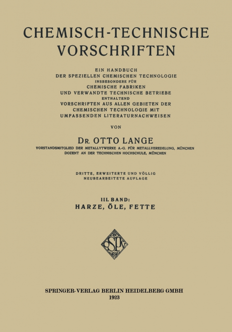 Chemisch-Technische Vorschriften