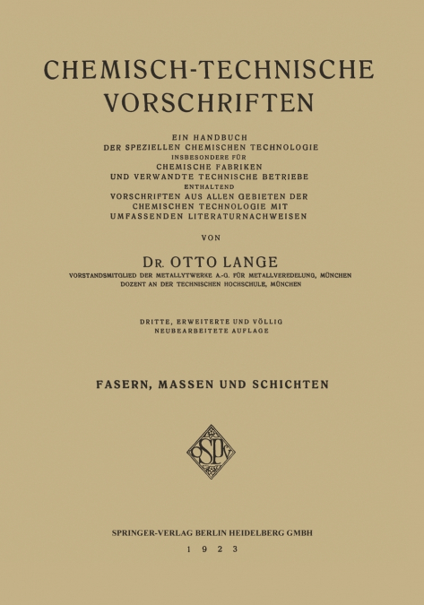Chemisch-Technische Vorschriften