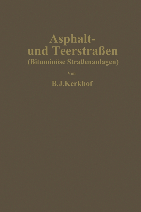 Asphalt- Und Teerstrassen