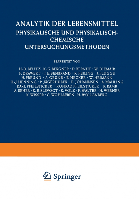 Analytik der Lebensmittel