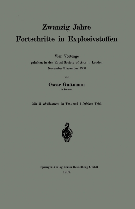 Zwanzig Jahre Fortschritte in Explosivstoffen