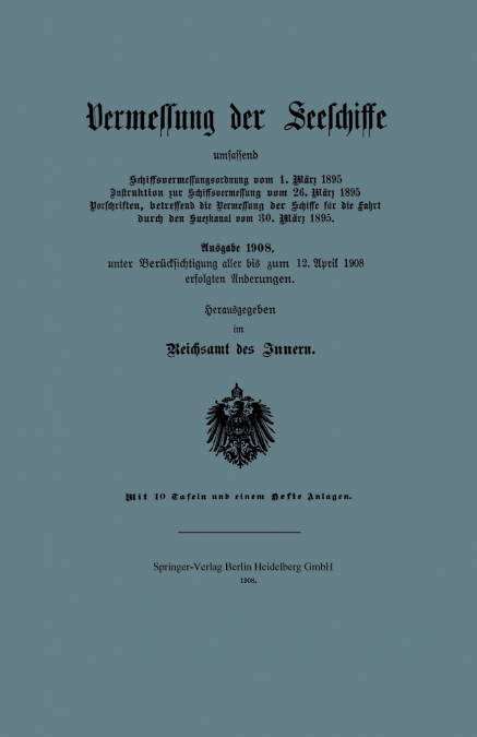 Vermessung Der Seeschiffe
