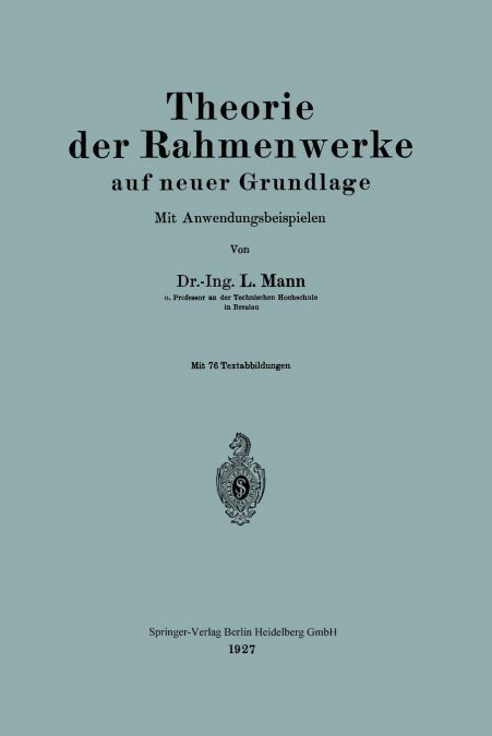Theorie Der Rahmenwerke Auf Neuer Grundlage