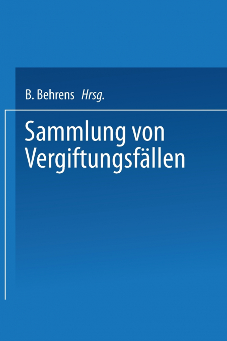 Sammlung Von Vergiftungsfallen