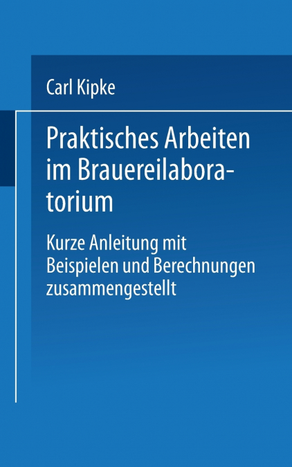 Praktisches Arbeiten Im Brauereilaboratorium