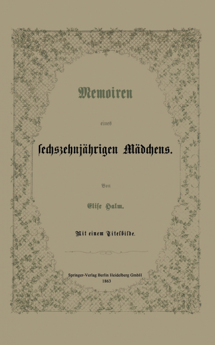 Memoiren eines sechszehnjährigen Mädchens