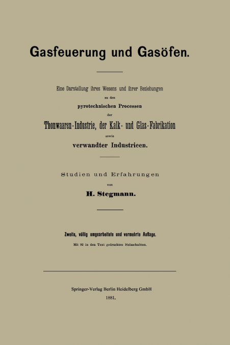 Gasfeuerung Und Gasofen