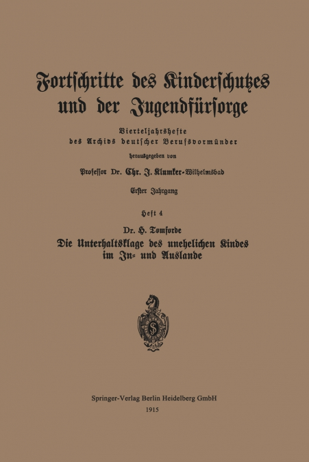 Fortschritte Des Kinderschutzes Und Der Jugendfursorge