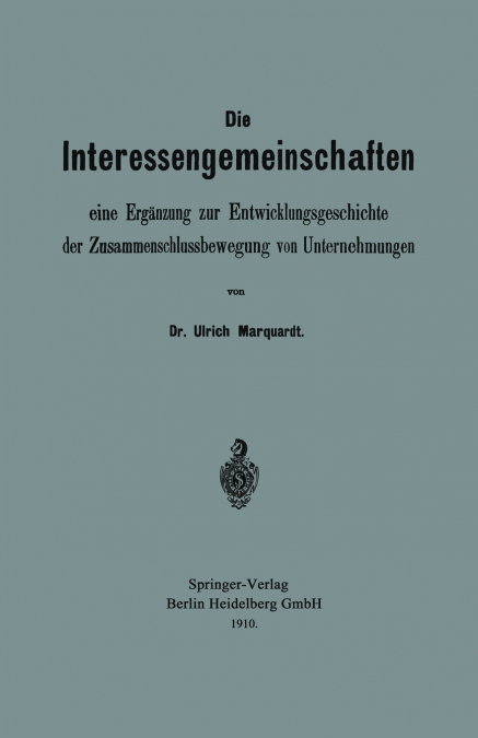 Die Interessengemeinschaften